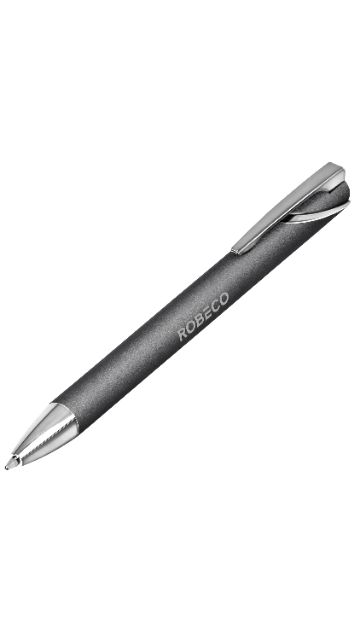 Engraved soft-touch pen