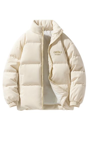 Embroidered puffer jacket